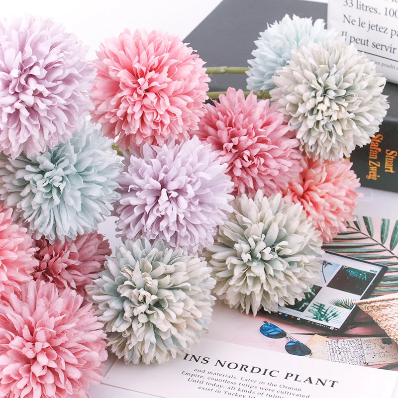 

1 Pcs 8 Color Dandelion Artificial Flowers Plastic Flower Wedding Home Decoration Valentine's Day Hotel Party