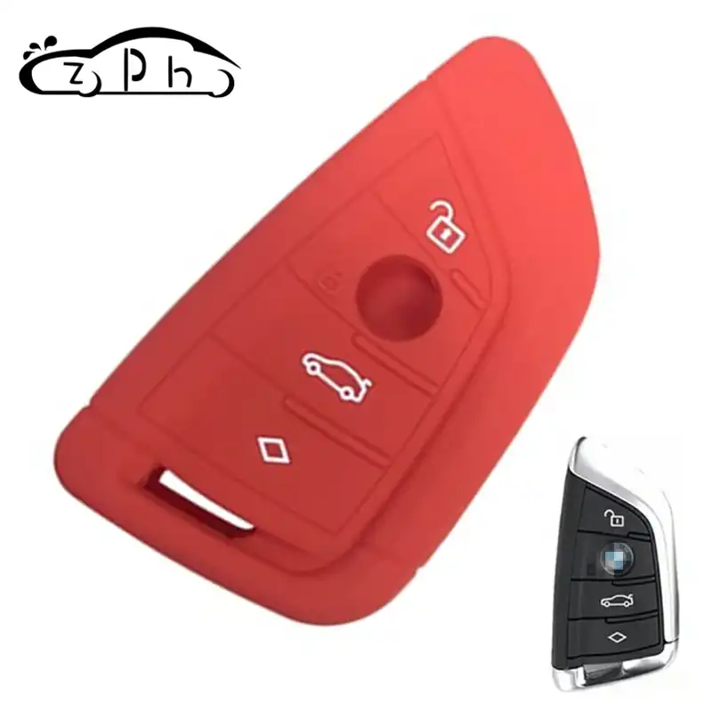 Silicone car key cover case skin holder For BMW 2016 2017 7 series X1 X5 X6 X5M