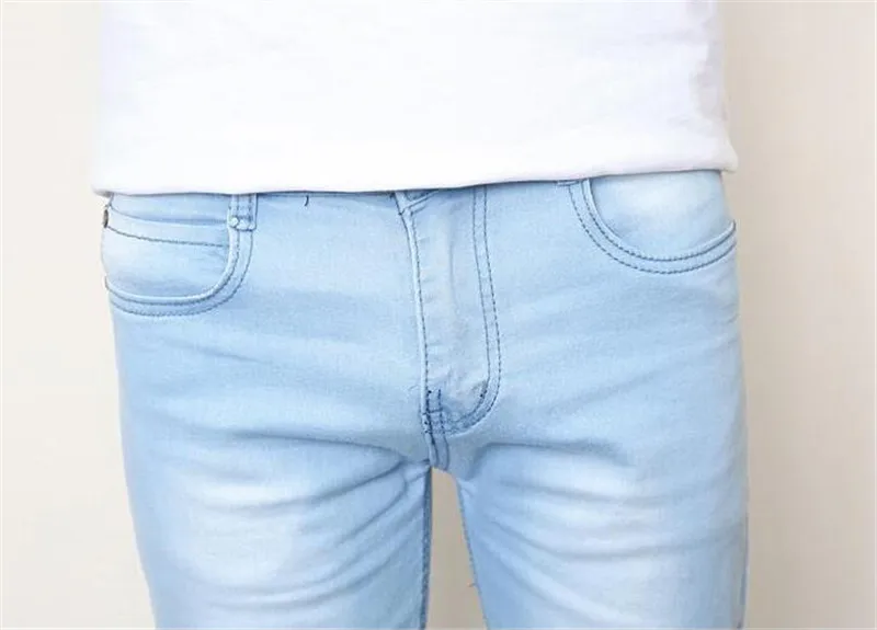 Hot Sale Men's Denim Cheap Jeans Slim Fit Men Jeans Pants Stretch Light Blue Trousers High Quality Casual Fashion Cow Boy Male Hot Sale Men's Denim Cheap Jeans Slim Fit Men Jeans Pants Stretch Light Blue Trousers High Quality Casual Fashion Cow Boy Male