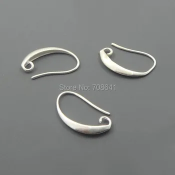 

12x19mm Smooth Earring Hooks Eardrop with a Loop inside Earrings Hooks Findings Multi-color Plated