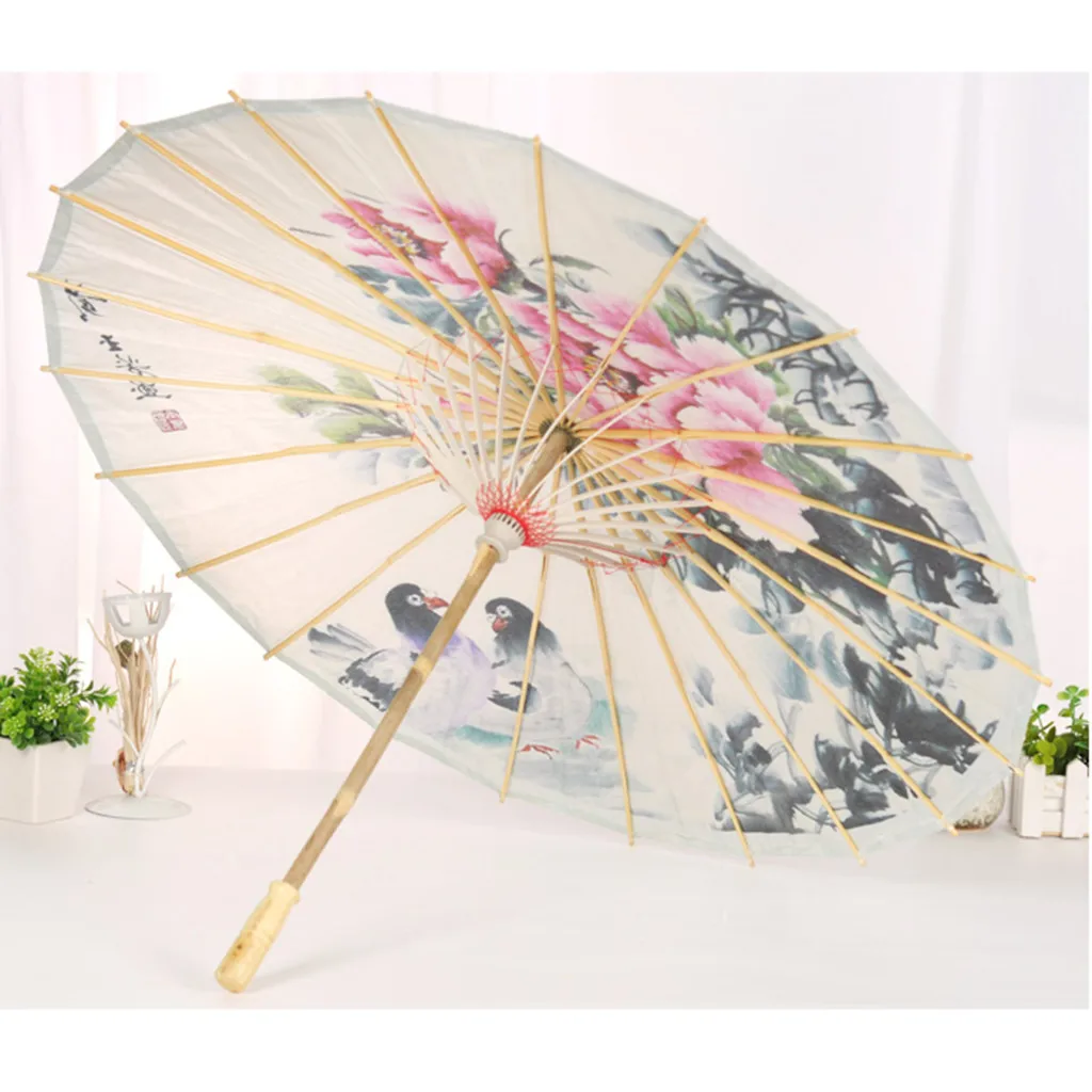 

Chinese Silk Cloth Umbrella Classical Style Decorative Umbrella Oil Paper umbrella