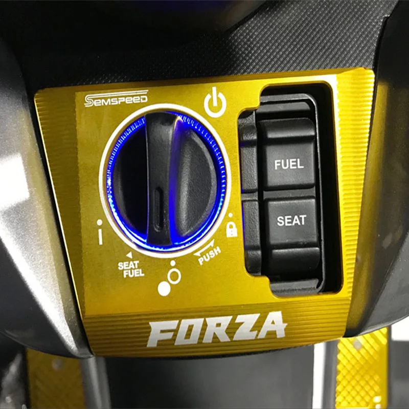 SEMSPEED мотоцикл модифицированный FORZA Переключатель Электрический дверной замок крышка защита для Honda MF13 Forza300 Forza250- аксессуары