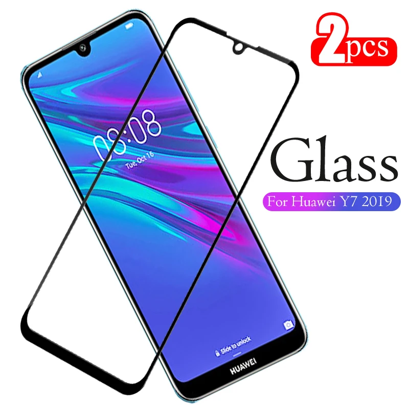 2 шт. Защитное стекло для Huawei Y7 2019 Prime | Мобильные телефоны и аксессуары
