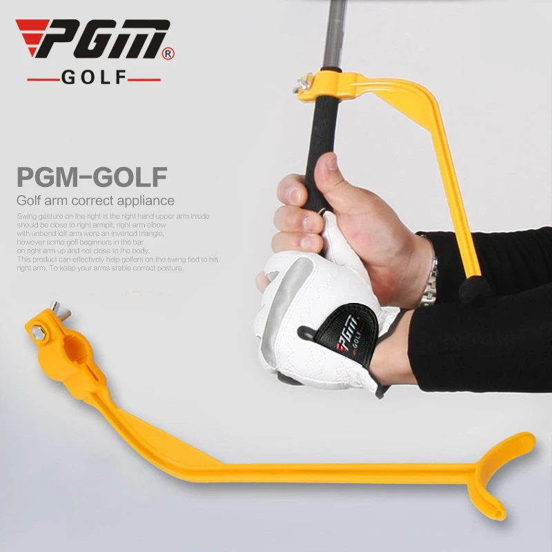 PGM Golf Arm Posture Corrector Yellow ABS Adjustable Arm Fixation Swing