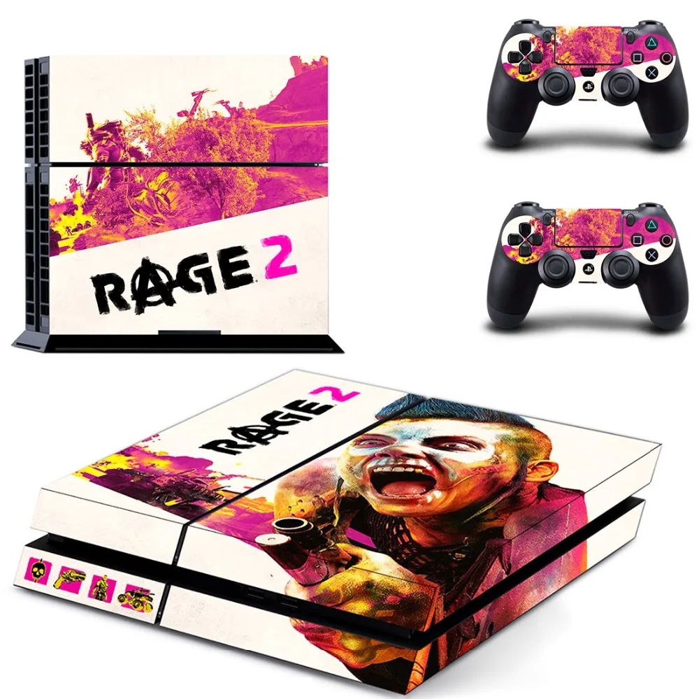 PS4 controller skin stickes Rage 2 Cover Decal Skin for Sony Play Station 4 Console and Controller Protective Sticker | Электроника