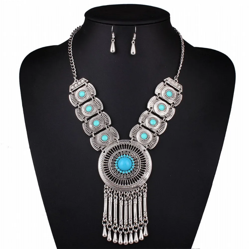 Богемский стиль, намотка, многослойный искусственный жемчуг, ювелирный набор, колье, ожерелье и серьги для женщин, модное богемное ожерелье s