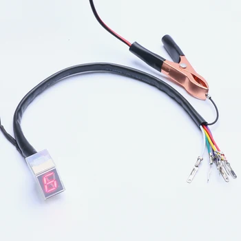 

Red Light LED Universal Digital Gear Indicator Display N-6 Motorbike Sensor Speedometer Gear Display