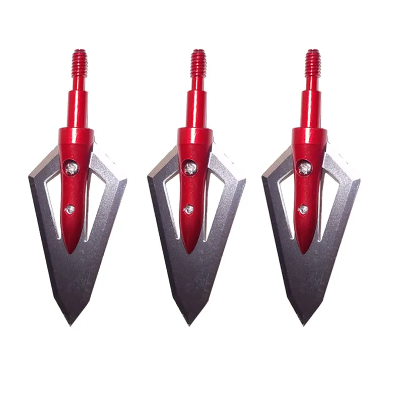 6Pcs 110 Grain Arrowheads Point Tips with Arrow Box Bow 2 Blades Steel Arrow Head Screw Broadhead Outdoor Shooting Accessories 6Pcs 110 Grain Arrowheads Point Tips with Arrow Box Bow 2 Blades Steel Arrow Head Screw Broadhead Outdoor Shooting Accessories
