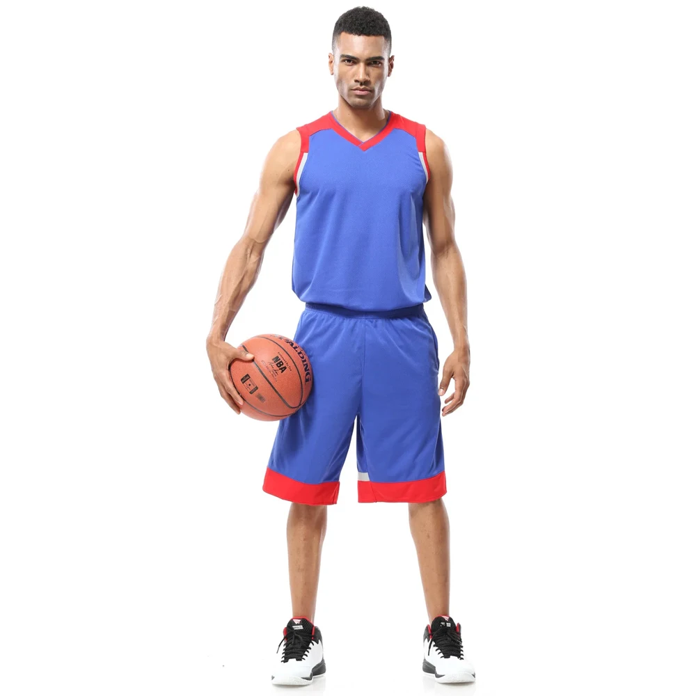 2017 Men Basketball clothes Set Uniforms kits Sports clothes Breathable