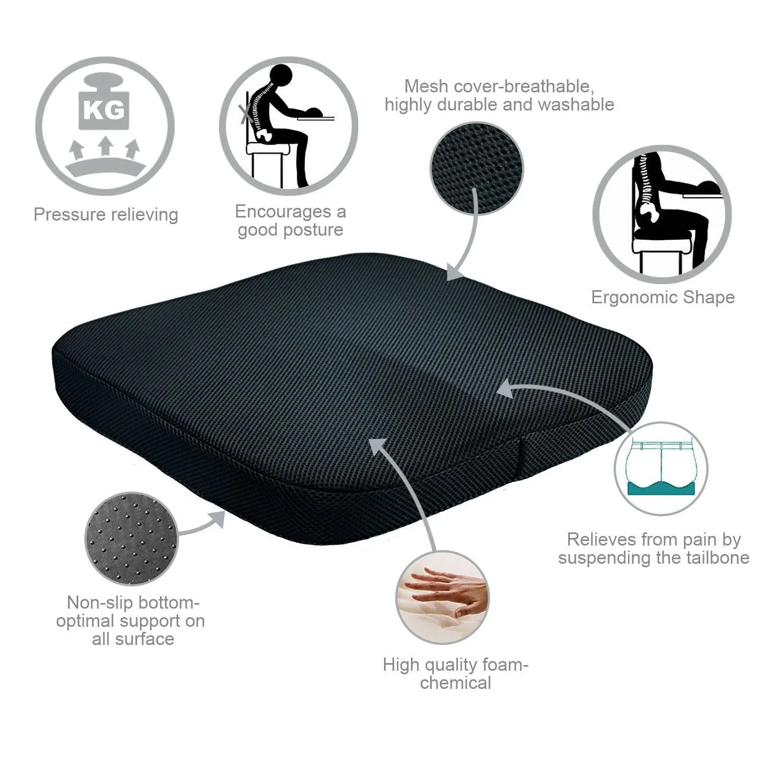 Plane seat cushion 