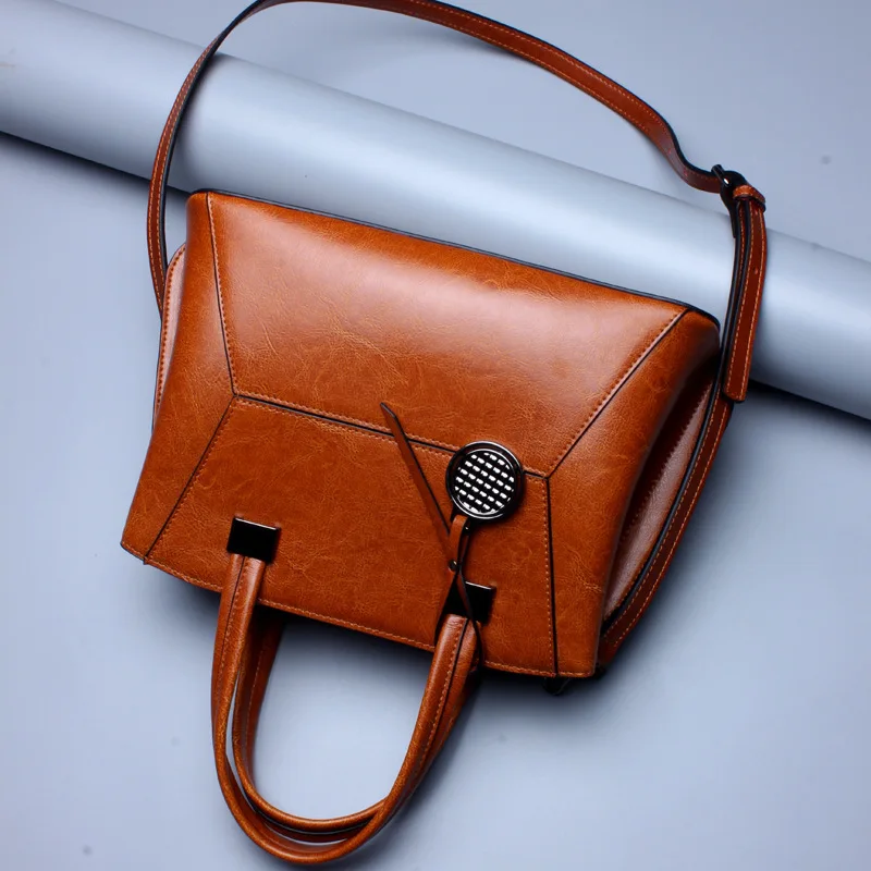 

2019 Woman Package Cowhide Single Shoulder Package Leather