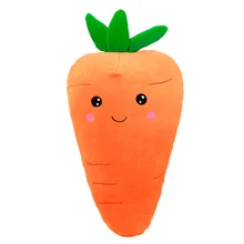 1pc 55cm cute Smile face carrot plush toy stuffed With Down cotton plants plush pillow soft sofa cushion for baby birthday gift