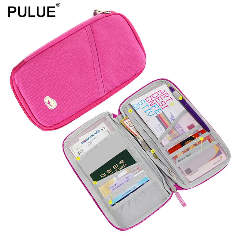 

New Travel Passport Wallet Passport Holder Multi-Function Ticket Credit Card Package ID Document Multi-Card Storage Pack Clutch