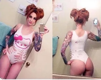 2017 il nuovo triangolo congiunti hellokitty modelli europei e americani di costumi da bagno spot