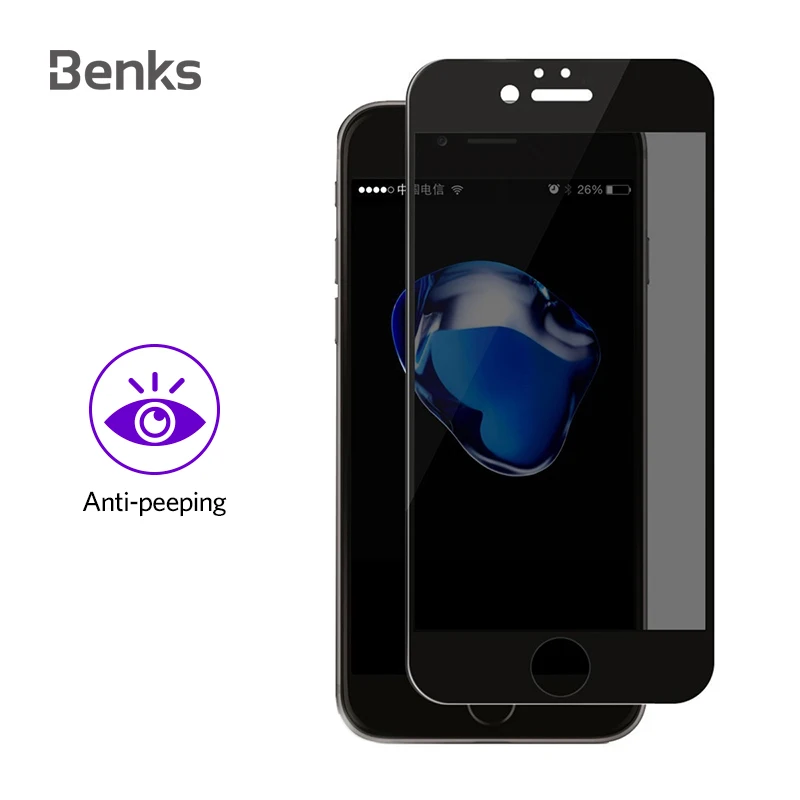 Benks KR+ PRO anti peeping tempered glass film privacy protective screen protector for iPhone 6 6s 7 8 Plus
