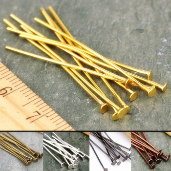 

16-32MM Wholesale 200Pcs Silver/Golden Head Eye Ball Style Pin Jewelry Findings DIY Bracelet And Necklaces 6 Colors