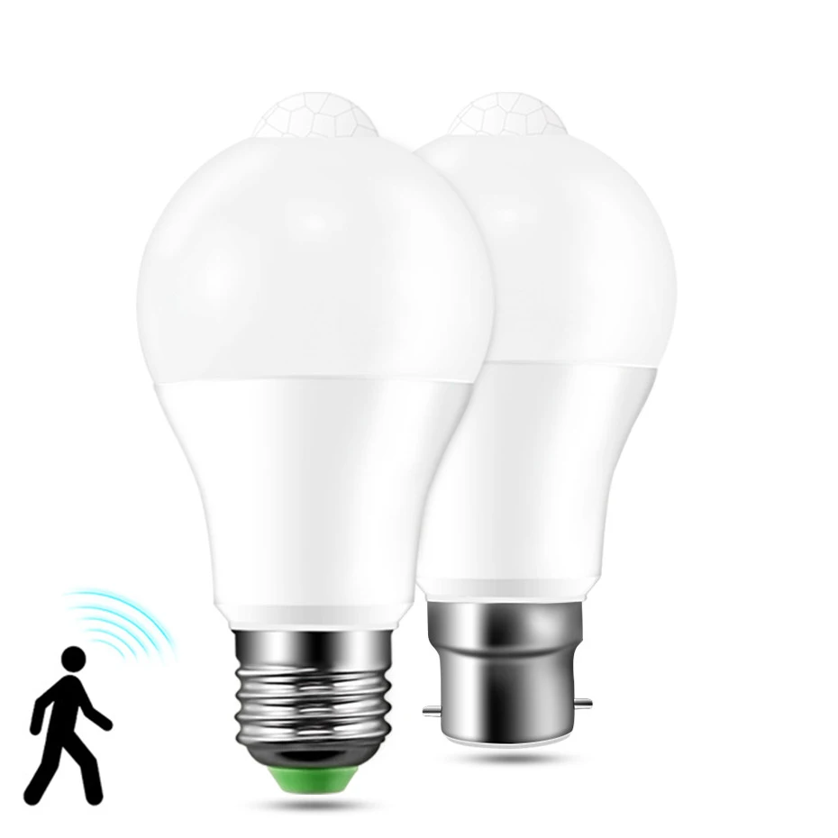 

B22 LED Bulb Motion Sensor Led E27 Smart PIR Motion Sensor Lamp High Quality Led 220V 12W 18W For Dining Room Night Light