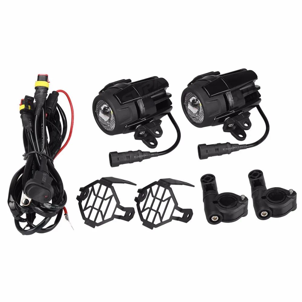 

Motorcycle LED Fog Light & Protect Guards with Wiring Harness For BMW R1200 GS /ADV Motorcycle Led Lights White 6000k