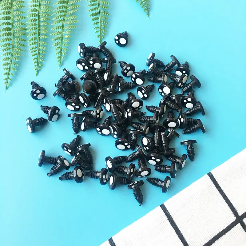 100pcs 8mm 10mm 12mm 14mm Doll Eyes Cartoon Safety Eyes for Teddy Bear Stuffed Toys for Plush Doll Amigurumi Accessories Toys 4