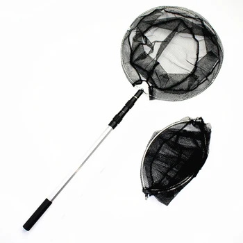 

Hot New Fly Fishing Landing Net Aluminum 3 Section 1.5M Telescopic Hand Fish Net Extending Pole Handle Fishing Tackle Equipment