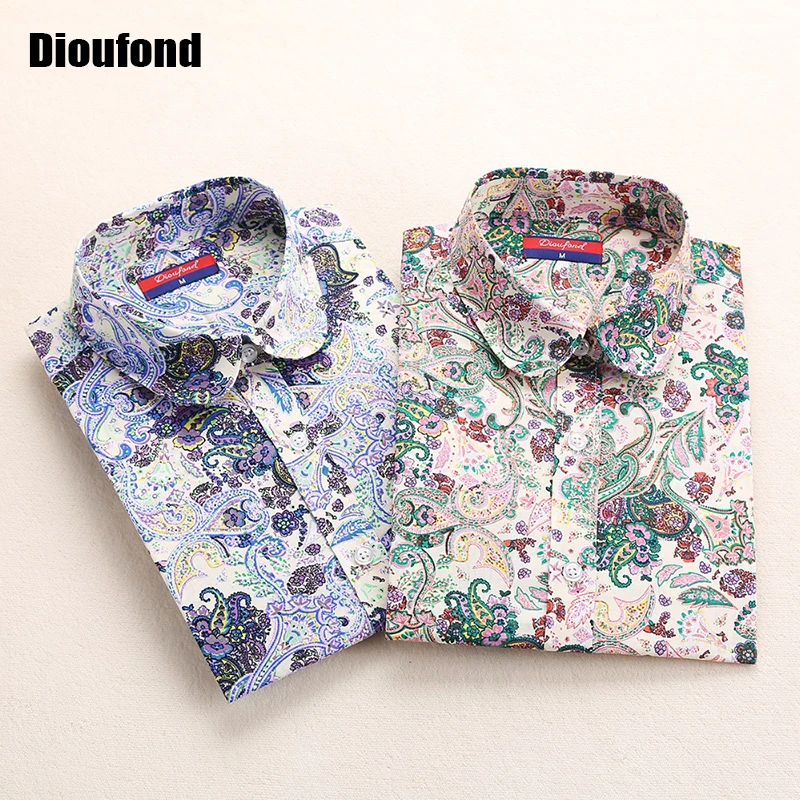 Dioufond جديد الزهور كم طويل خمر بلوزة الكرز رفض طوق القميص blusas feminino السيدات البلوزات المرأة قمم الأزياء Dioufond جديد الزهور كم طويل خمر بلوزة الكرز رفض طوق القميص blusas feminino السيدات البلوزات المرأة قمم الأزياء