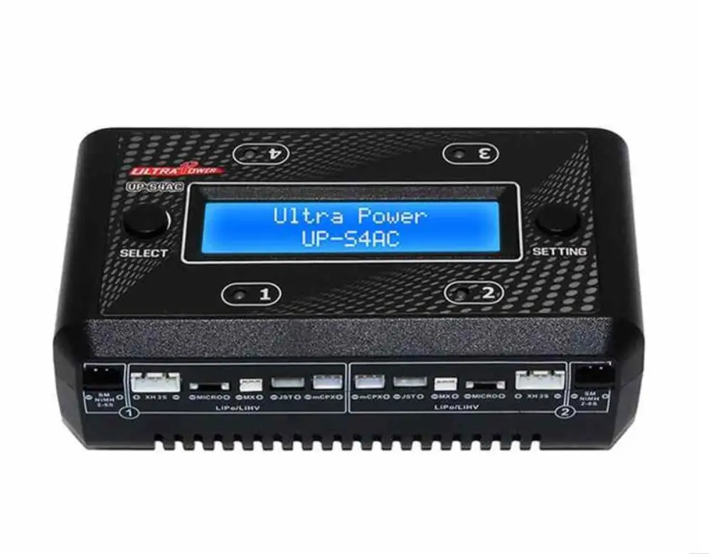 Обновление UP-S4AC 4x7 W 1A AC/DC 1 S-2 S LiPO/LiHV 2 S-6 S NiMH/зарядное устройство для аккумуляторов NiCd W/SM XH Micro MX JST mCPX зарядное устройство