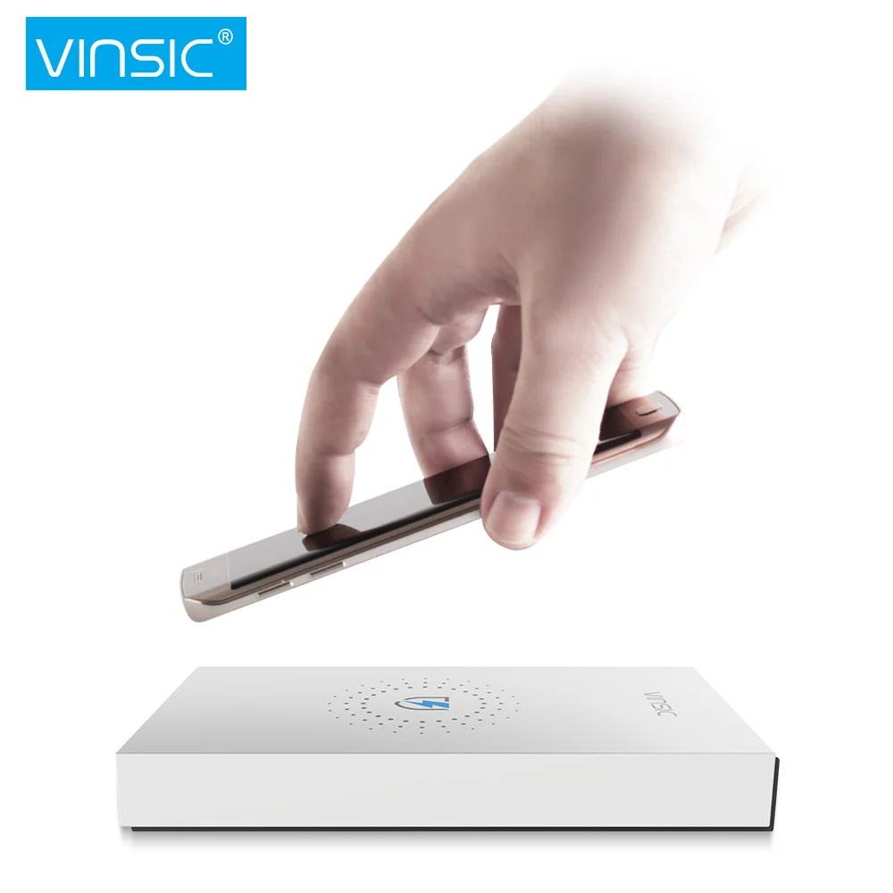 Vinsic 3 Coils Qi Wireless Charger 12000mAh External Battery Power Bank for Xiaomi iPhone Samsung S6 S7 Edge LG Mobile Phones