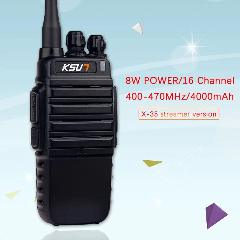 Портативная рация KSUN портативная 8 Вт двусторонняя радиосвязь|walkie talkie|power radiotalkie