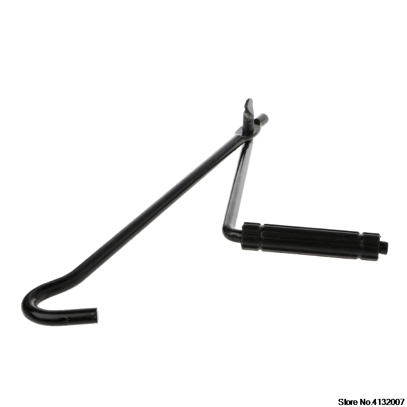 Car Metal Handle Scissors Jack Wrench Auto Truck Black Durable Wheel Repair Tool