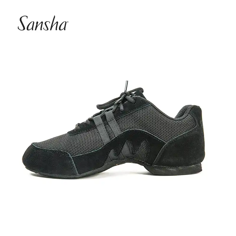 Detail Feedback Questions about Sansha Mesh Upper Black Frauen Canvans Mesh Jazz Mit Schwerpunkt In Pop Dance Salsa
