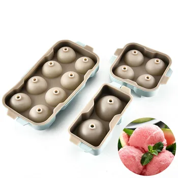 

Ice Balls Maker Round Sphere Tray Mold Cube Ball Silicone Ice Cube Mould Drop Shipping Diy Ice Cream Makers 3pcs/lot