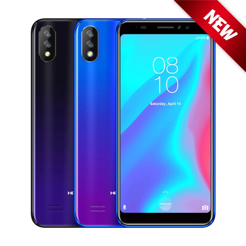 

Homtom C8 Face ID 5.5'' 18:9 Quad Core Smartphone Android 8.1 2GB RAM 16GB ROM 3000mAh Battery Fingerprint 4G LTE Cell phone