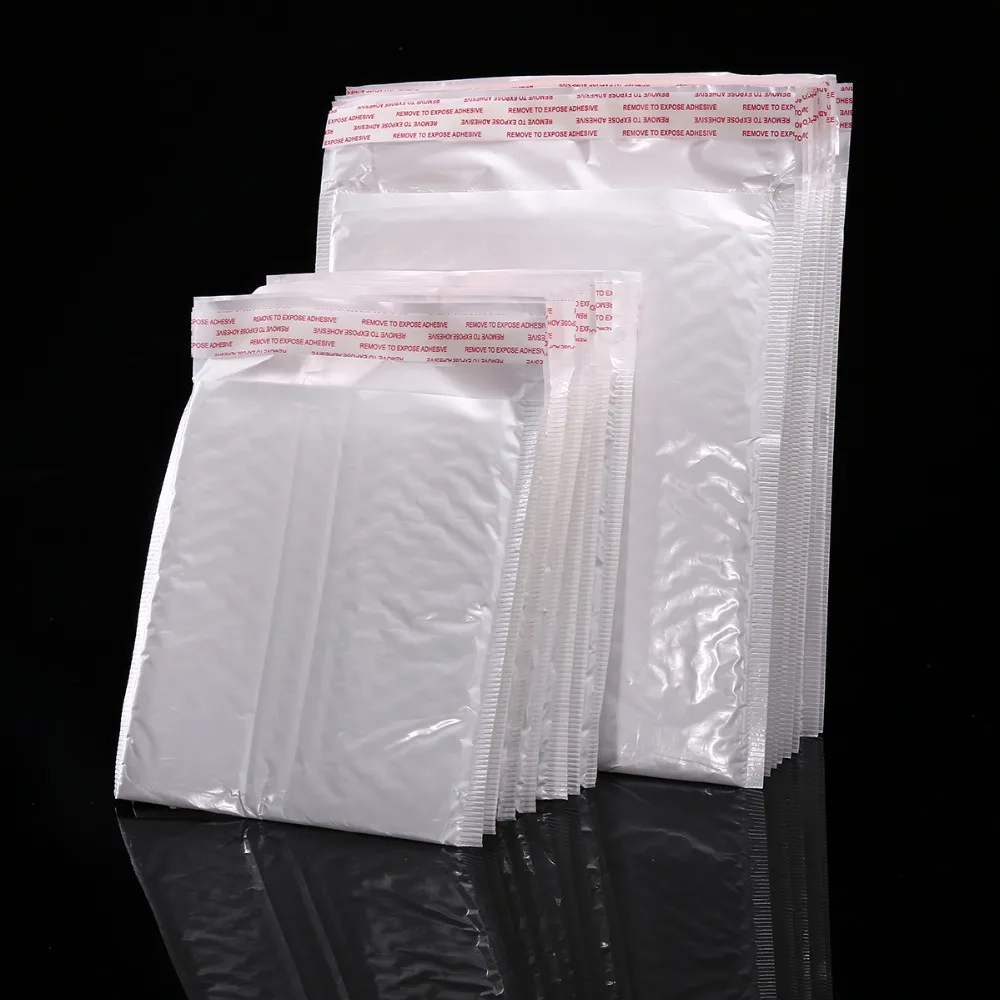 

10 Pieces Of Different Specifications White Bag Foam Envelope Foam Foil Office Packaging Envelope Moistureproof Vibration Bag