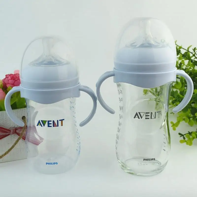 Новая бутылка заглушка для рукоятки для натурального Avent большого рта Pp стеклянная Детская Бутылочка для аксессуаров 1 шт - Color: A