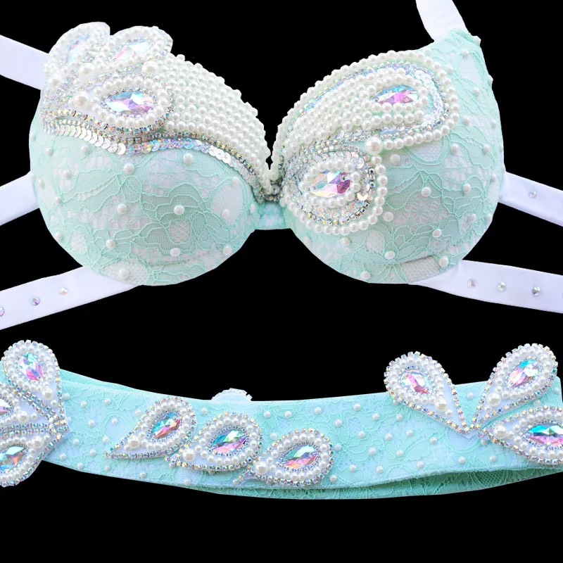 

Hot Sale New Women's belly dance set costume dancing clothes Sexy Night dance bellydance Carnival Tops Chain BRA Belt 83260