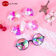 UVLAIK Калейдоскоп очки для мужчин и женщин синтерклаас голографические солнцезащитные очки рейв очки в стиле Косплей вечерние детские солнцезащитные очки