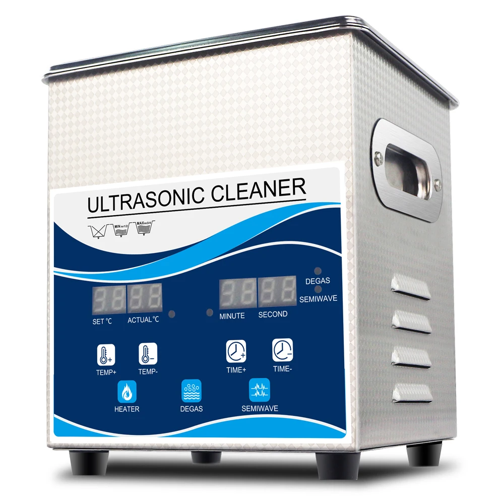 Multi-Function Ultrasonic Cleaner Machine With Large Digital Timer and Temperature Display