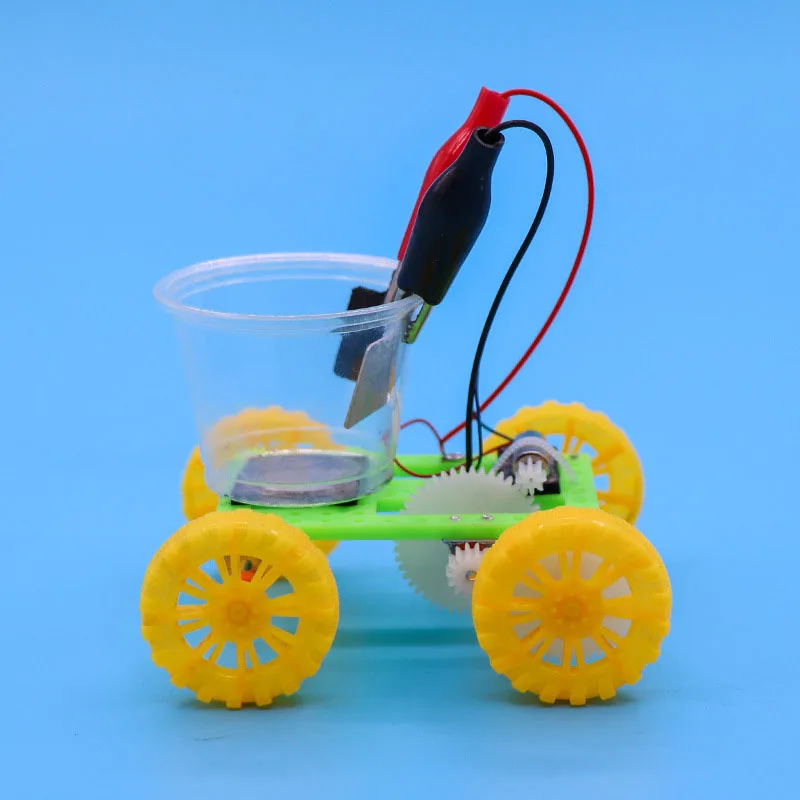  DIY Toys Science Physics Experiment Saltwater Power Car Kids Handmade Puzzle Assembled Toys Physics - 32991060657