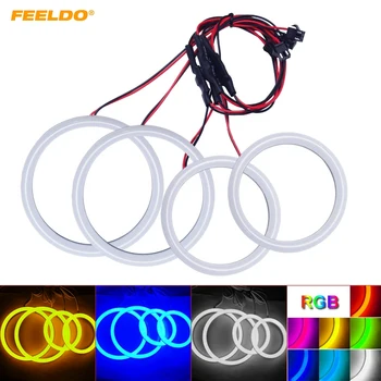 

FEELDO 1set Car Xenon Cotton Angel Eyes Halo Ring Light For Hyundai Tiburon/Sonata/i30 Headlight DRL