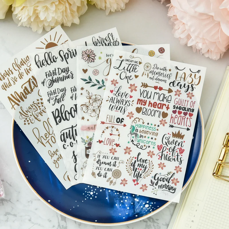 

KSCRAFT Hello Spring Rub On set for Scrapbooking DIY Projects/Photo Album/Card Making Crafts