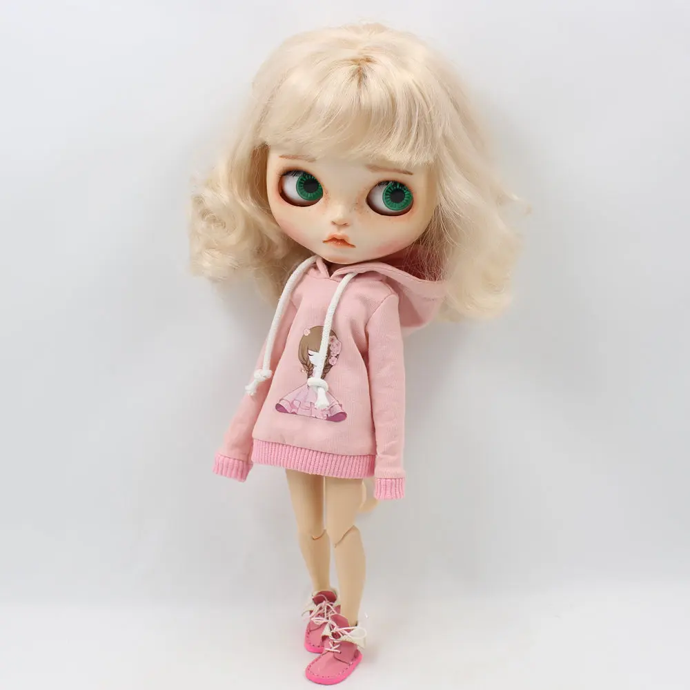 Наряды для куклы Blyth розовый свитер костюм для 1/6 pullip jerryberry licca icy dbs кукла