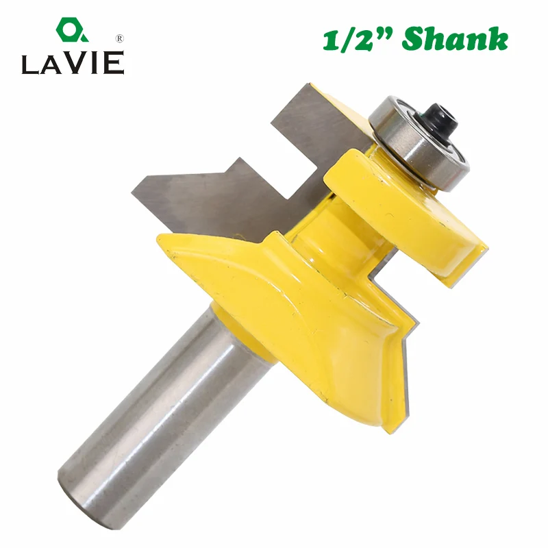 LAVIE 2pcs 12mm 1/2 Shank 120 Degree Router Bit
