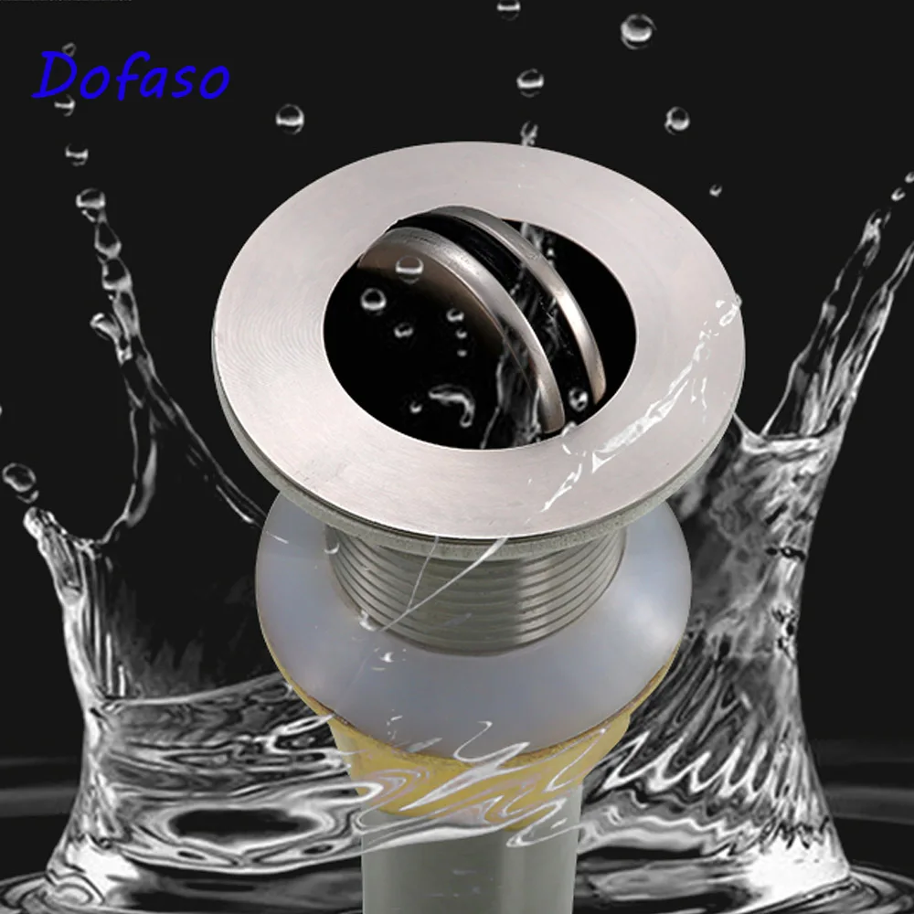 Dofaso copper bathroom basin drain stopper with Overflow Sink