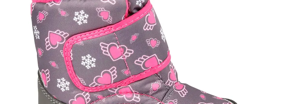Модные теплые зимние сапоги из водонепроницаемого материала с изображением фламинго, с шерстью, высокое качество, Нескользящие, размер 22-27, детская обувь для девочек, 72M-QK-0428