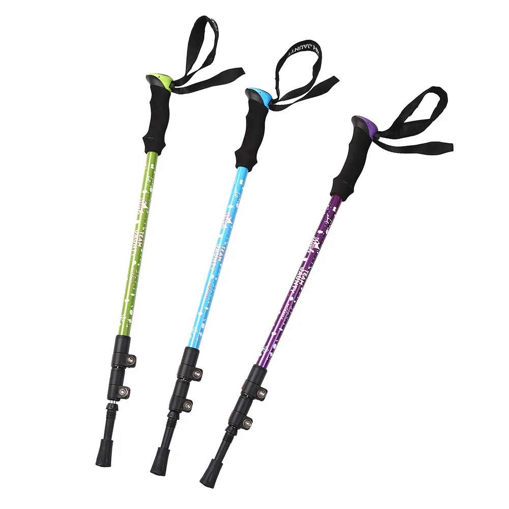 

Hiking Tracking Sticks for Nordic walking Scandinavian Folding Carbon Trekking Poles The Elderly Alpenstocks Canes Bastones