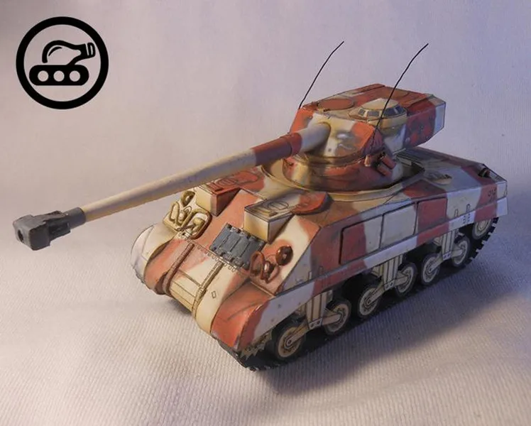 Израиль M4 FL/10 средний бак масштаб 1:50 набор бумажных моделей|Картонные