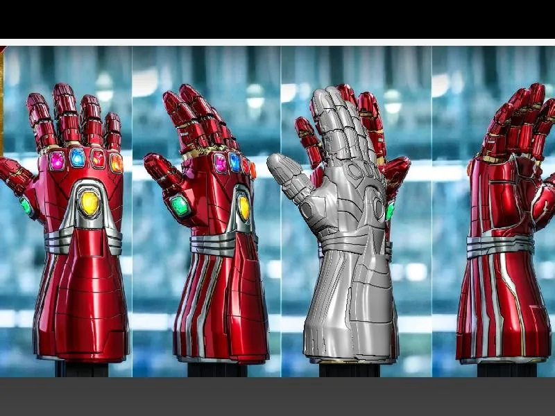 Новинка 1:1 ПВХ светодиодный светильник Мстители Endgame Железный человек Nano Gauntlet Thanos Infinity Gauntlet Armor Tony Stark косплей перчатки реквизит