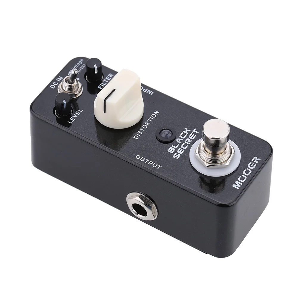 Mooer Black Secret Micro Mini Distortion педаль эффектов для электрогитары True Bypass|Детали и