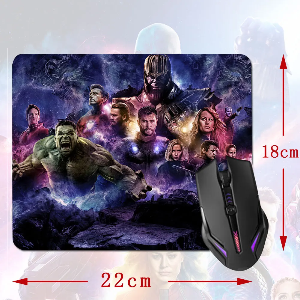 

Avengers 4 Iron Man/Thanos Mouse Pad Laptop Gaming MousePad Anti-slip Synthetic Rubber Mouse Mat Office Computer Desk Mousepad