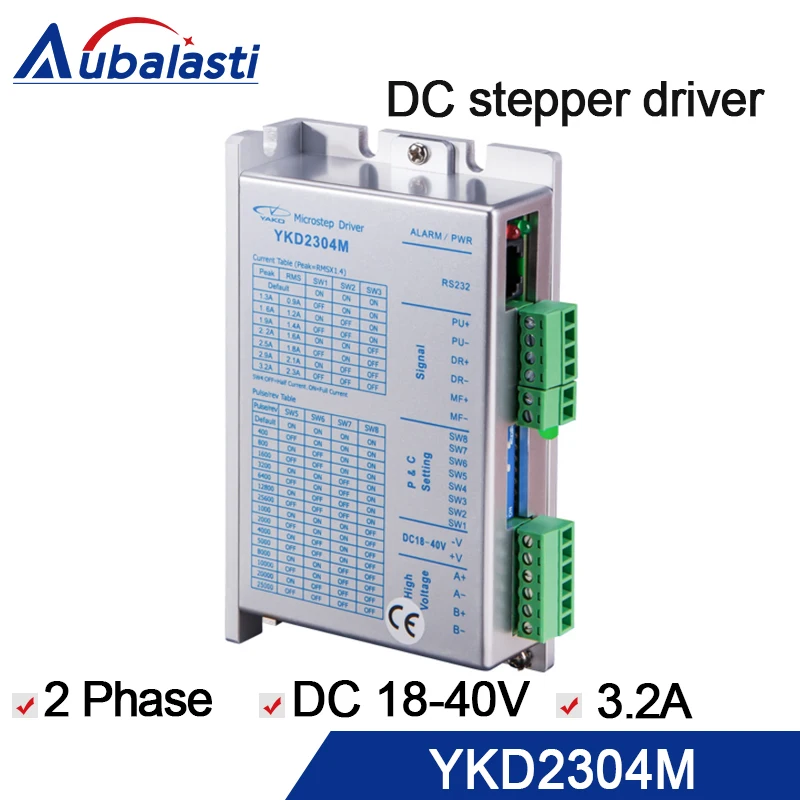 2 phase stepper motor driver YKD2304M 3.2a dc18-40v motor driver stepper driver for cnc router engraver and cutting machine 2 phase stepper motor driver YKD2304M 3.2a dc18-40v motor driver stepper driver for cnc router engraver and cutting machine